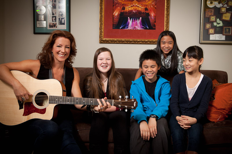 Sarah McLachlan and student from her School of Music