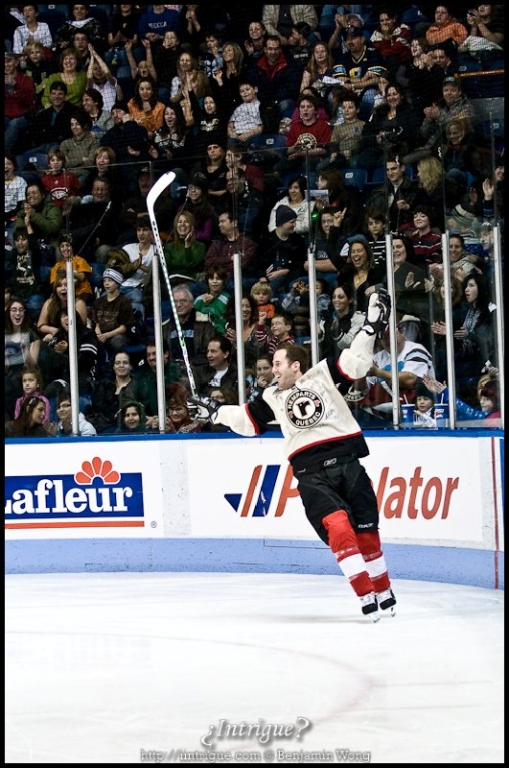 Chuck Comeau in Quebec Remparts's Hockey for Charity
