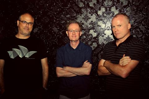 L-R - Red Hot + Rio 2 album producer Beco Dranoff, John Carlin (Red Hot Organization founder) and Paul Heck (Red Hot album serie