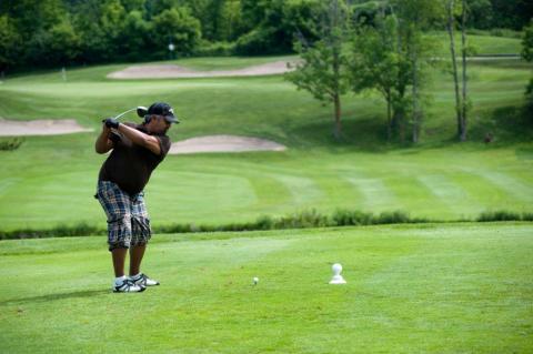 unidentified golfer at 2010's Level Playing golf tournament — photo credit: CWA Photography