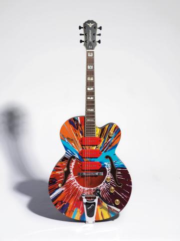 Damien Hirst Guitar Front