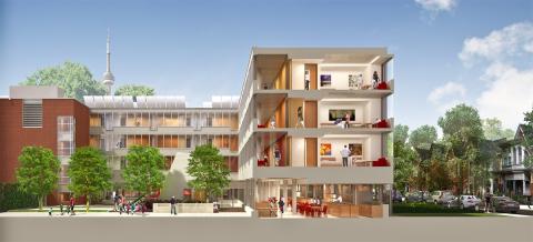 Rendering for new Ronald McDonald house, Toronto